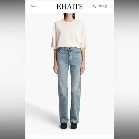 KHAITE Danielle stretch Jean in Bryce - Picture 2 of 7